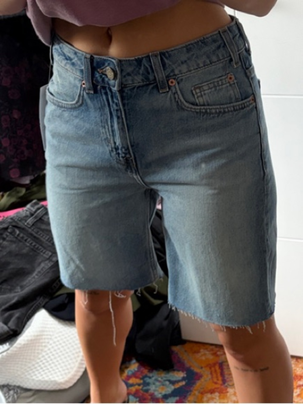 Urban Outfitters Light Blue Denim cut offs